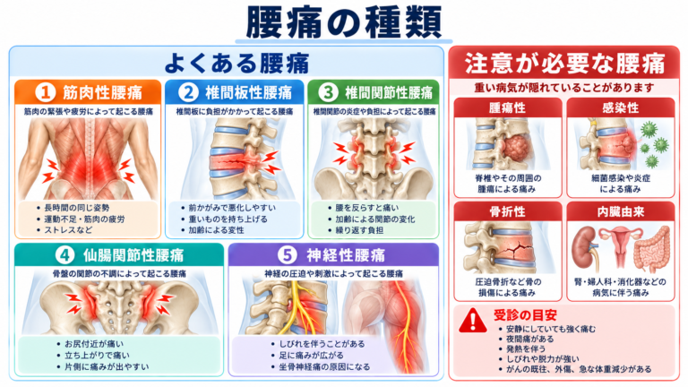 よくある腰痛と危険な腰痛
