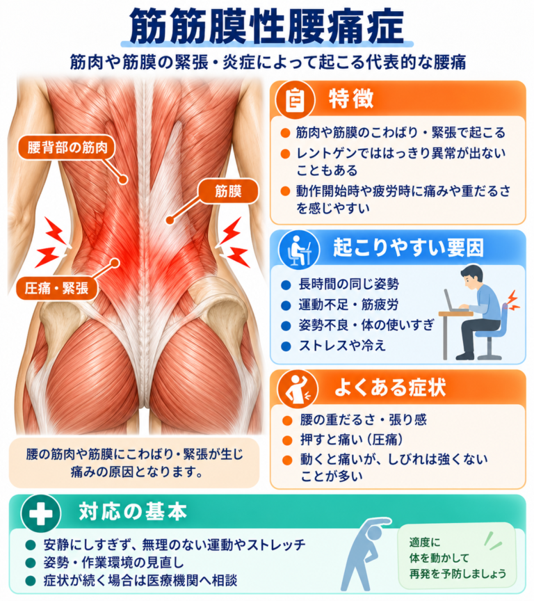 筋筋膜性の腰痛