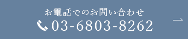 お電話でのお問い合わせ 03-6803-8262