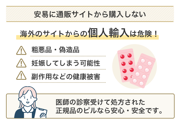 ピルの個人輸入が危険な理由