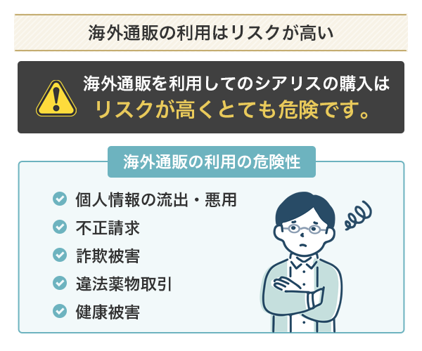 海外通販での購入はリスクが高い